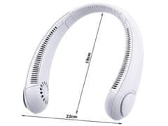 Luniks USB punjivi ventilator za oko vrata – SPORT NECKFAN – Bijeli