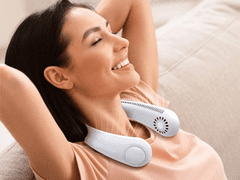 Luniks USB punjivi ventilator za oko vrata – SPORT NECKFAN – Bijeli