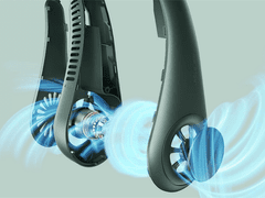 Luniks USB punjivi ventilator za oko vrata – SPORT NECKFAN – Zeleni