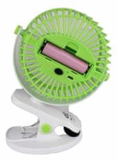 Luniks USB prijenosni stolni ventilator s osvjetljenjem – Ventilator sa štipaljkom – Sivi