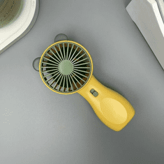 Luniks Prijenosni MINI ventilator s lampom – Žuti