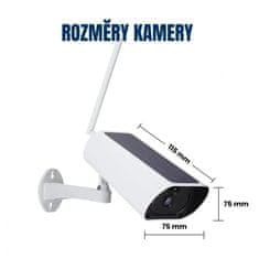 BOT Vanjska pametna IP/WiFi kamera A3 Tuya sa solarnim panelom