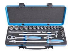 Unior 190BI6P24 Set nasadnih ključeva 1/2" u metalnoj kutiji (611939)