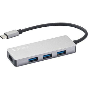 Sandberg USB-C Hub 1xUSB3.0+3X2.0 SAVER čvorište