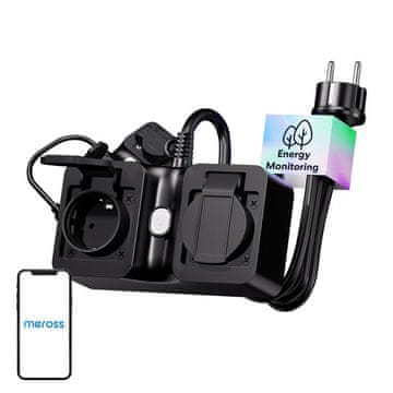 Meross Meross MOP320MA-EU WiFi pametna produžna utičnica, vanjska, IP44 (Matter)