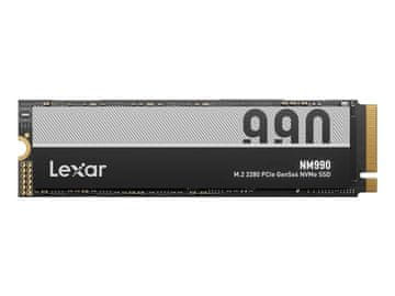 Lexar NM990 SSD disk, 2 TB, M.2 2280, PCIe Gen5x4 NVMe (LNM990X002T-RNNNG)