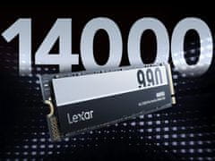 Lexar NM990 SSD disk, 2 TB, M.2 2280, PCIe Gen5x4 NVMe (LNM990X002T-RNNNG)