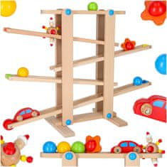 Ikonka Aga Drvena kuglična staza Montessori XXL