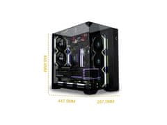 Lian Li O11 Vision Compact kućište za računalo, ATX, Midi-Tower, staklo, crno (O11VPX)