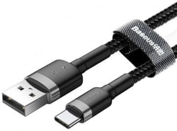 BASEUS Podatkovni kabel Catklf-UG1 Quick Charge Type C 2A 3m - crni
