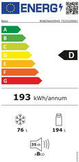 Beko B5BCNA295HS ugradbeni kombinirani hladnjak