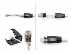 Delock RJ45 konektor CAT.6A, CAT.7 FTP pakiranje/25 66903
