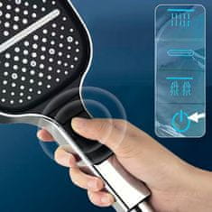 Netscroll Tuš ročka visokog pritiska, 3 funkcije mlaza, tuš ručka za kućni spa, ušteda vode, ergonomski dizajn, jednostavna montaža, BoostShower
