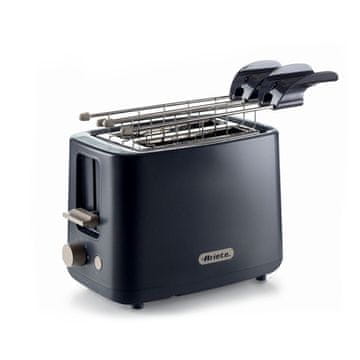 Ariete Ariete opekač 2 rezini 157 – temno siv, s prijemkami, 760 W