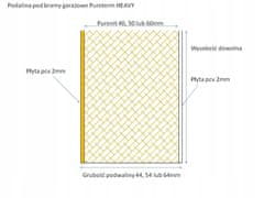 BE Puroterm heavy topli prag 30mm/600mm za vrata i garažna vrata
