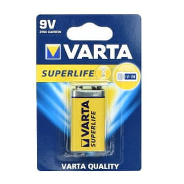 Varta VARTA 9V Superlife cinkova baterija, 1 kos