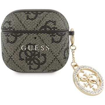 Guess GUESS maskica za APPLE AirPods 4 GUA4P4E4CDW (PU 4G W/ Strass Charm) smeđa