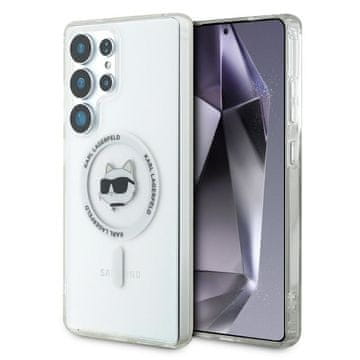 Karl Lagerfeld Karl, molim te. LAGERFELD maskica za SAMSUNG S25 Ultra KLHMS25LHLSCHH (Magnetic IML Metal Choupette Head) bijela