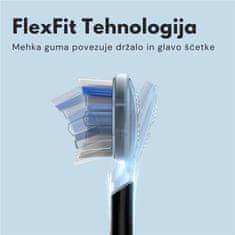 Oclean Nastavek Ultra Clean 2+1 kos gratis Bela, za električno zobno ščetko