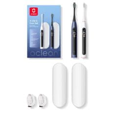 Oclean Električna četkica za zube X Lite Set - Tamno plava + siva, sonični motor