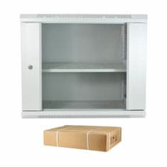 Datech zidni ormar 12U 635 600x600 sivi + polica DP.6612.9000