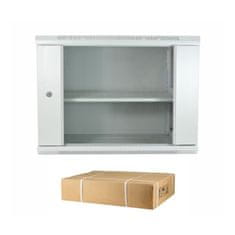 Datech zidni ormar 12U 635 600x450 sivi + polica DP.6412.9000