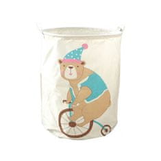 LIVEFY koš za igračke / rublje Teddy 35×45 cm, bijeli