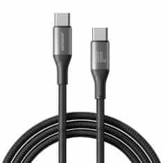 Joyroom  kabel USB C-C 1m 60W crni pleteni S-A28