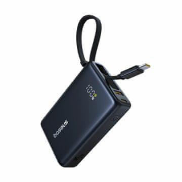 BASEUS prijenosna baterija 10.000mAh 45W PowerBank TipC kabel crna P10076803123-0