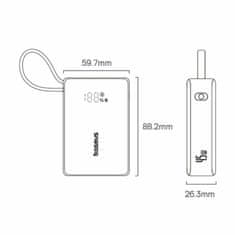 BASEUS prijenosna baterija 10.000mAh 45W PowerBank TipC kabel crna P10076803123-0
