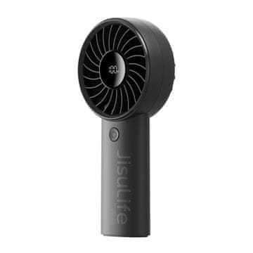 JISULIFE Life4 USB-C ventilator 3600mAh, crno