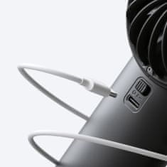 JISULIFE Life4 USB-C ventilator 3600mAh, crno