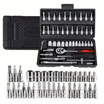 MG Socket Wrenches set nasadnih ključeva 46 kom, crni