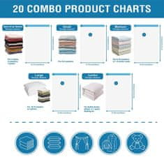 HOME & MARKER® Set od 20 vakuumskih vreća za pohranu | STORAGEBAG