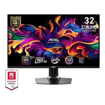 MSI Monitor MAG 321UP QD-OLED 31.5" / UHD / 165Hz / 0,03ms (GTG) / crni - podesiv po visini