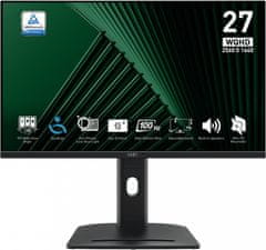 MSI Monitor PRO MP275QPG / 27" / WQHD / IPS / 100Hz / 1ms (MPRT) / crni - podesiv po visini
