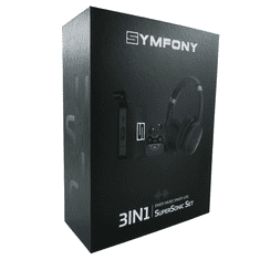 Symfony Glazbeni set Supersonic Set, black