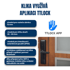 BOT Pametna ručka TTLock H3 crna