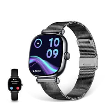 Ksix smartwatch Iria, 1,7" AMOLED, 4 dana aut., met. i silikon. narukvica