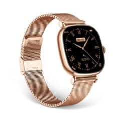 Ksix smartwatch Iria, 1,7" AMOLED, 4 dana aut., metal i silikon. narukvica, roza