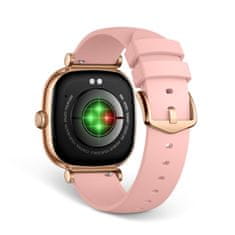 Ksix smartwatch Iria, 1,7" AMOLED, 4 dana aut., metal i silikon. narukvica, roza