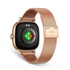 Ksix smartwatch Iria, 1,7" AMOLED, 4 dana aut., metal i silikon. narukvica, roza