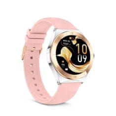 Ksix Smartwatch Lya, 1,19” AMOLED, 5 dana aut., met. i sili. narukvica, srebrni