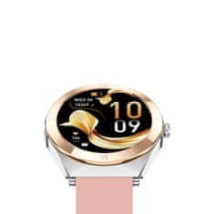 Ksix Smartwatch Lya, 1,19” AMOLED, 5 dana aut., met. i sili. narukvica, srebrni