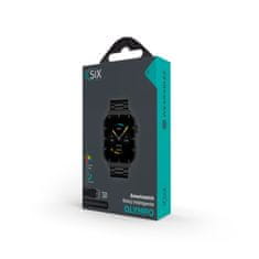 Ksix smartwatch Olympo, AMOLED 1,96” zaslon, 2 remena, 5 dana aut., crni