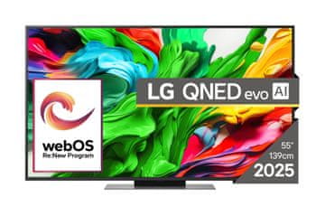 LG 55QNED86A3A pametni TV, 139 cm, 4K UHD, QNED, MiniLED