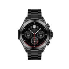 Ksix Smartwatch Titanium, AMOLED 1,43” zaslon, 2 remena, 5 dana aut., crni