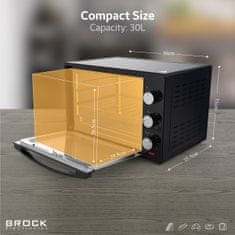 BROCK električna pećnica 30l - TO 3001 BK