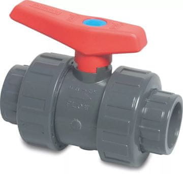 Kuglasti ventil PVC-U 63mm DN50 sivi tip 2000