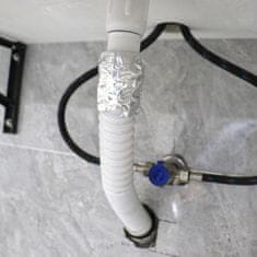 Netscroll Aluminijska ljepljiva traka za brtvljenje i izolaciju, traka za brtvljenje cijevi, vodootporna i otporna na toplinu, izolacijska traka za klima uređaje, 10 m, AluTape